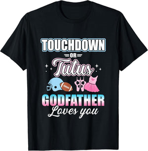 Gender Reveal Touchdowns or Tutus Godfather Baby Party