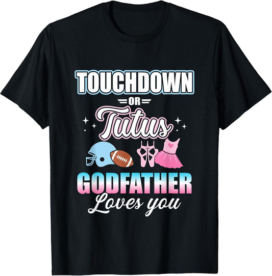Gender Reveal Touchdowns or Tutus Godfather Baby Party
