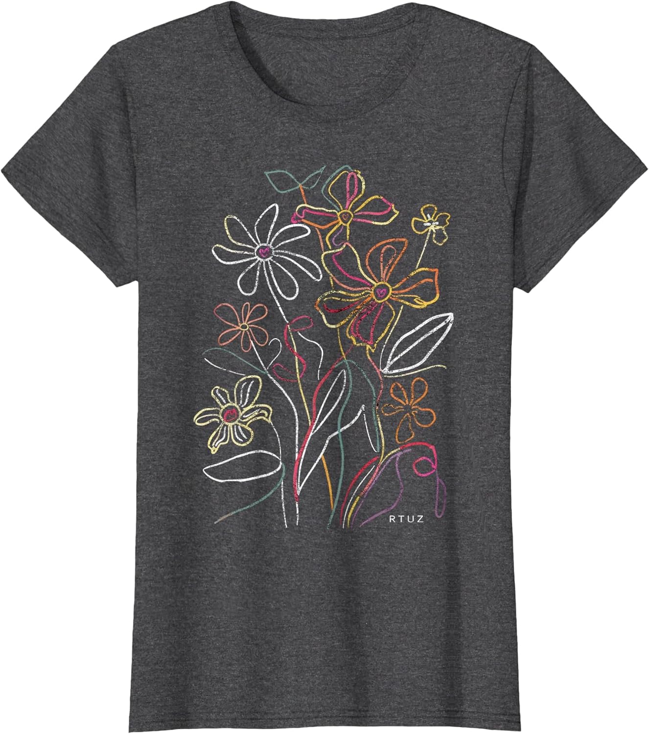 Boho Style Floral Pastel Design Flowers Hipster Streetwear
