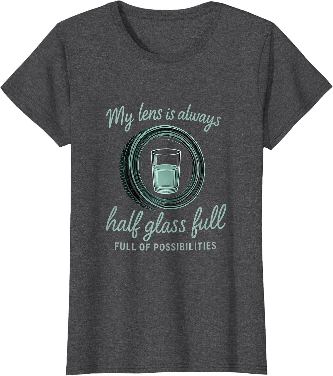 Half Glass Full Camera Lens Photography Humor