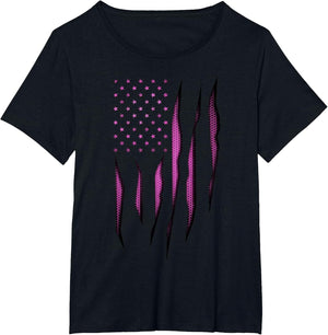 Pink Carbon Onyx American Flag