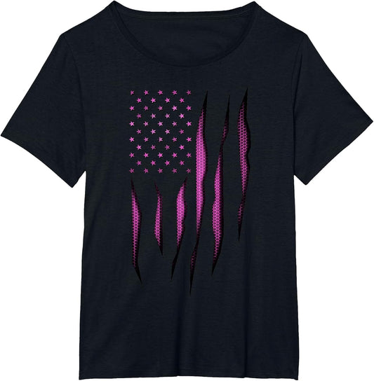 Pink Carbon Onyx American Flag