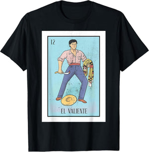 Retro El Valiente Mexican Lottery Bingo Game The Brave Card