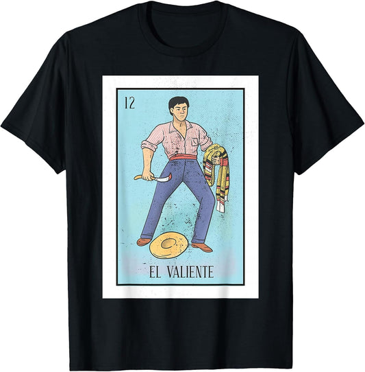 Retro El Valiente Mexican Lottery Bingo Game The Brave Card