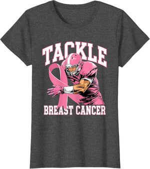 Tackle Breast Cancer Pink Ribbon American Fantasy Football