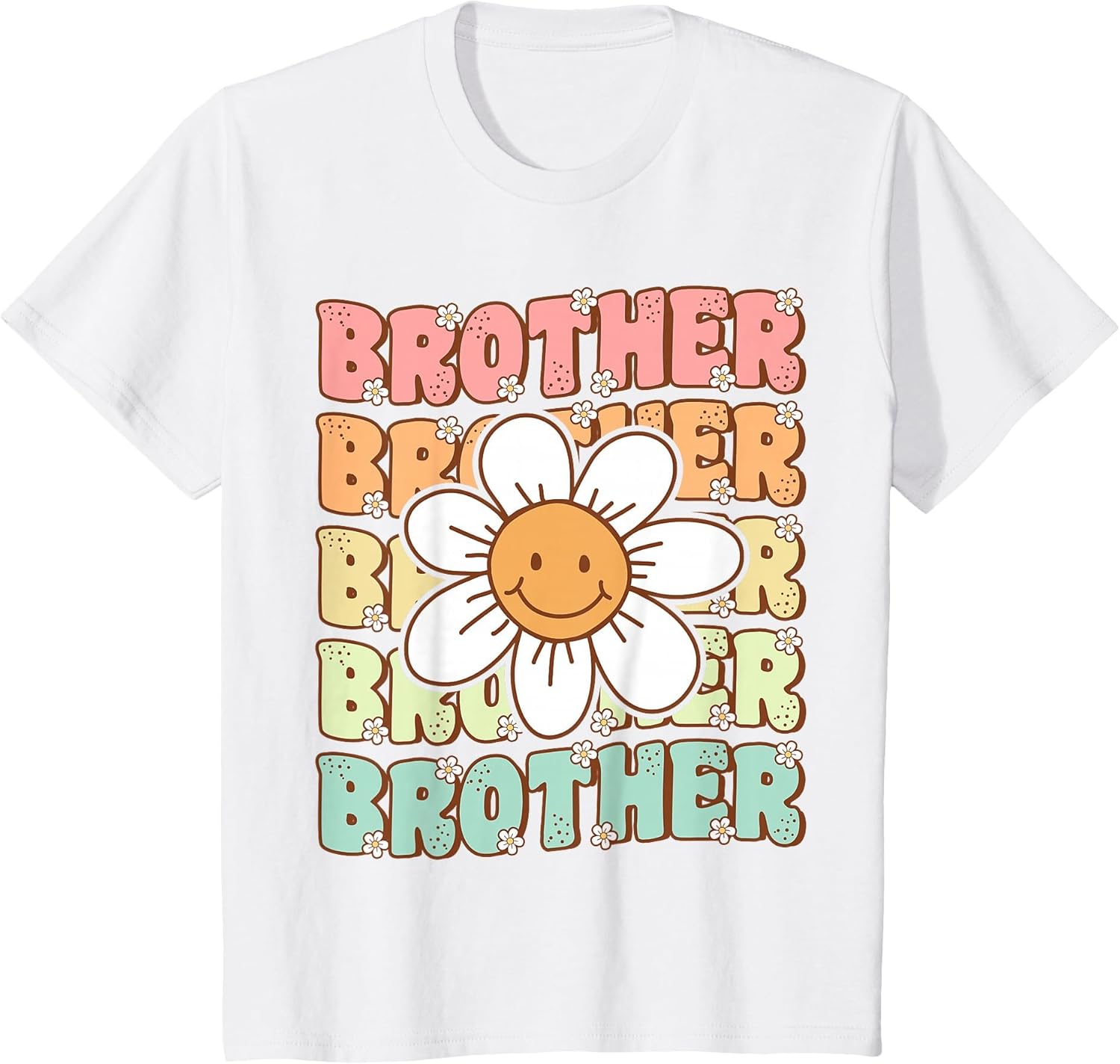 Groovy Brother Matching Family Birthday Party Daisy Flower