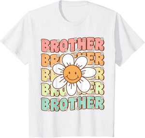 Groovy Brother Matching Family Birthday Party Daisy Flower