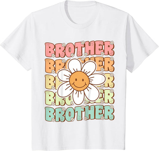 Groovy Brother Matching Family Birthday Party Daisy Flower