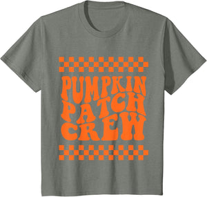 Pumpkin Patch Crew Toddler Boy Groovy Girl Retro Halloween