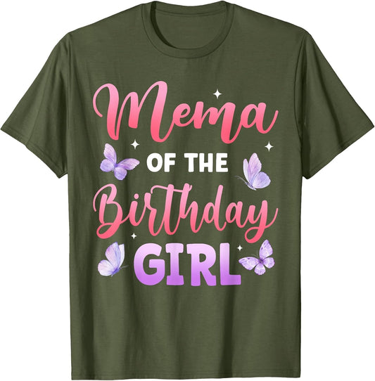Mema of The Birthday Girl Butterfly Party Matching Family