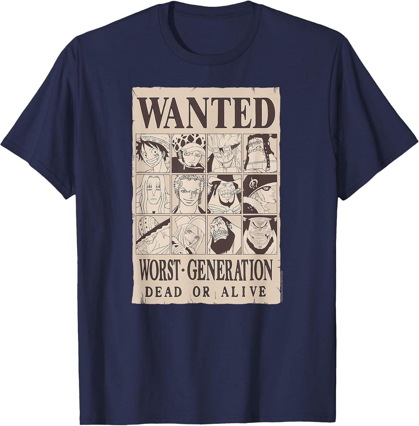 One Piece Anime Worst Generation Wanted Poster Collage