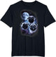 Cute Pug Design in Space, Full Moon, Stars, Milky Way
