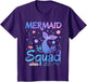 Mermaid Squad Birthday Girls Matching Family Party Themed