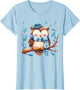Hanukkah Sleep PJ Kawaii Winter Owl Sleeping