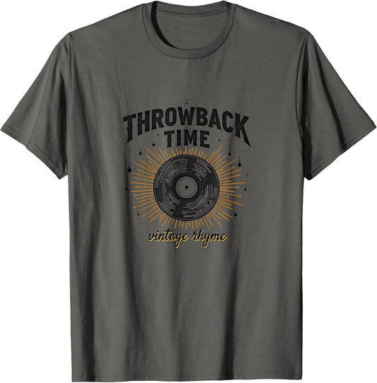 Throwback Time Vintage Rhyme Retro Design
