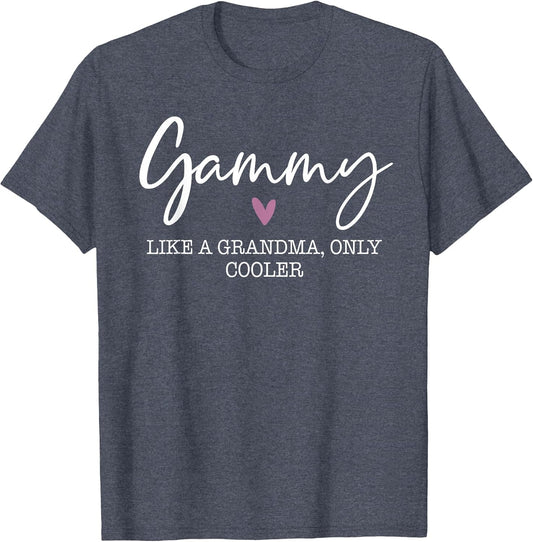 Gammy Like A Grandma Only Cooler Heart Mother's Day Gammy