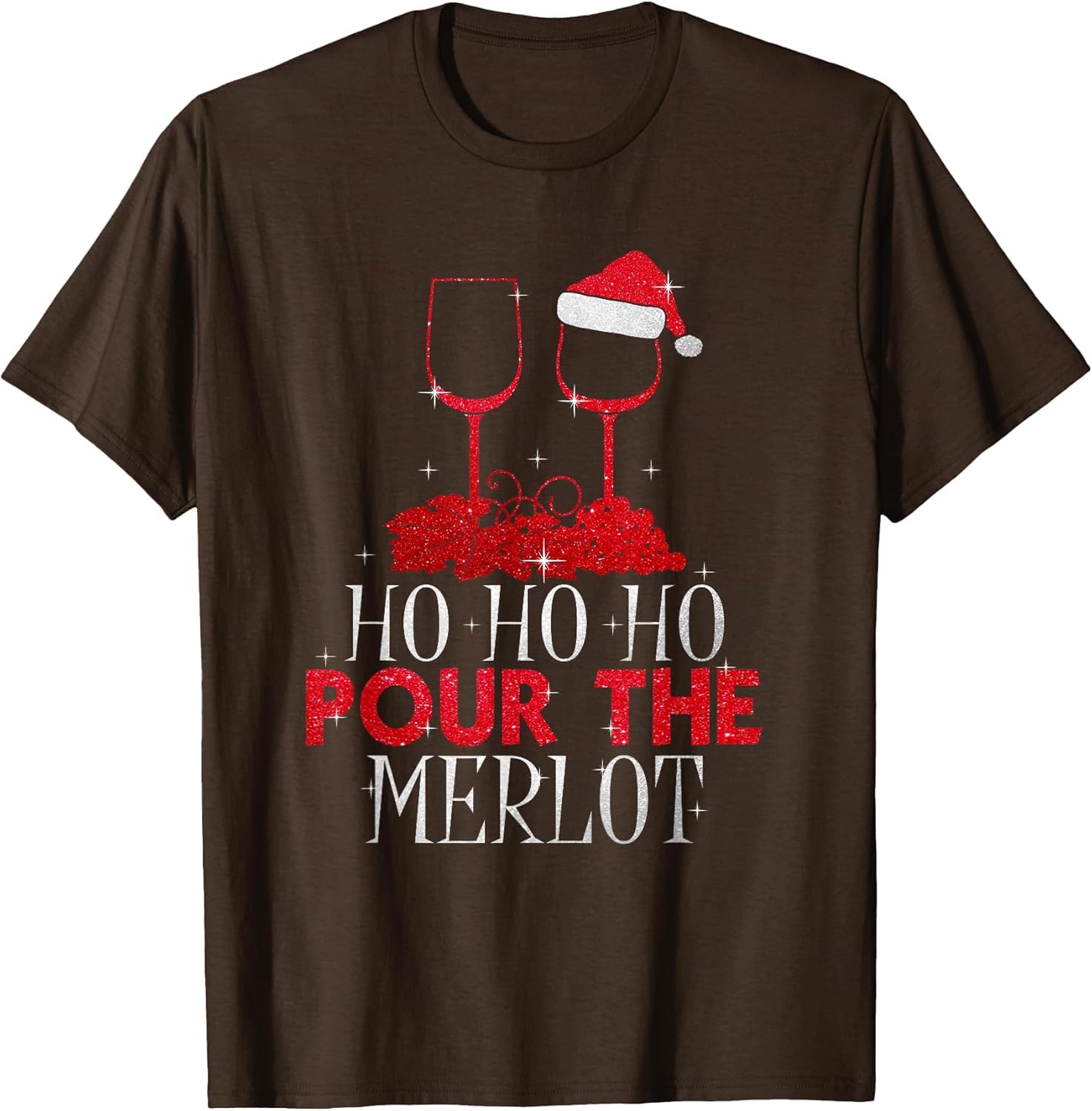 Christmas Ho Ho Ho Pour The Merlot Wine Lover
