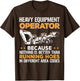 Heavy Equipment Backhoe Excavator Operator Running Hoes