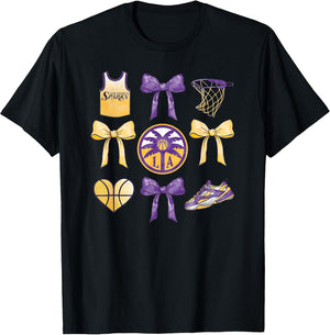 WNBA Los Angeles Sparks Bow Grid