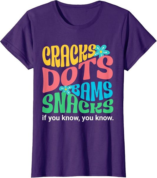 Retro Mahjong Cracks Dots Bams Snacks, Women Groovy Floral