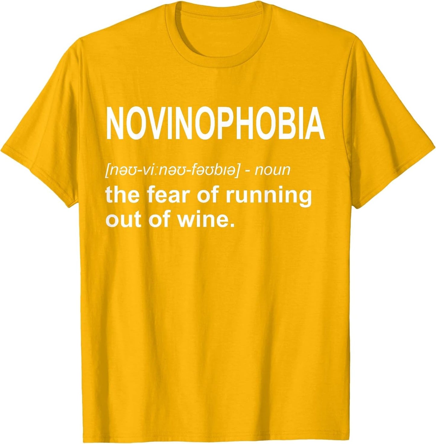 Novinophobia Funny Wine Gag