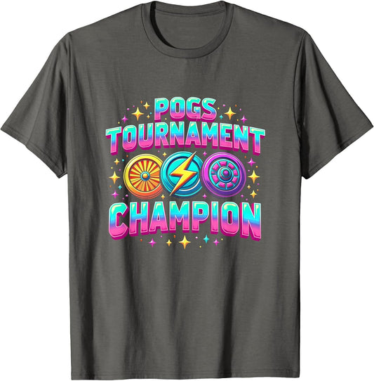 Pogs Tournament Champion 90s Nostalgia Design