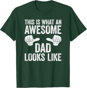 This is What an Awesome Dad Looks Like Shirt Men Fathers Day