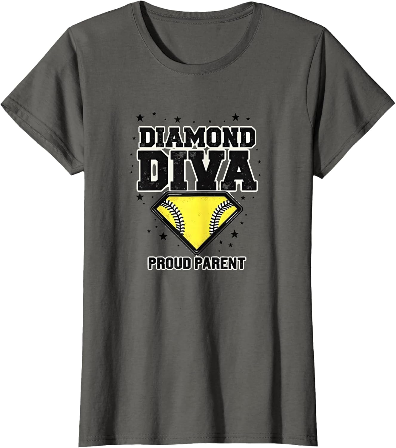 Diamond Diva Proud Parent Softball Mom Design