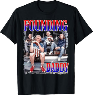 4th of July Shirt Founding Daddy George Washington 1776
