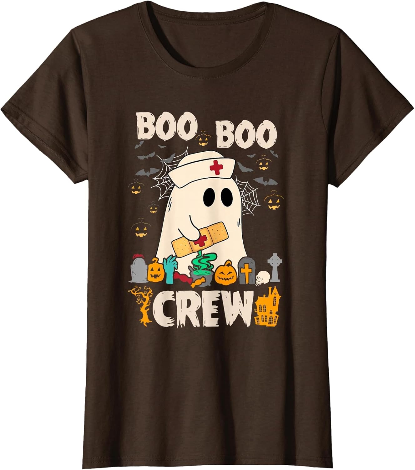 Boo Boo Crew Ghost Halloween Spooky Season Nurse Nursing