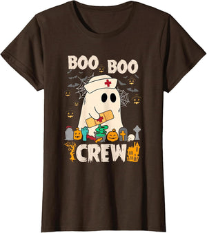 Boo Boo Crew Ghost Halloween Spooky Season Nurse Nursing