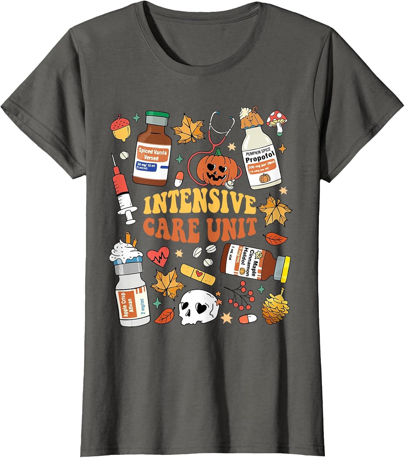 Intensive Scare Unit ICU Nurse Funny Ghost Halloween Women