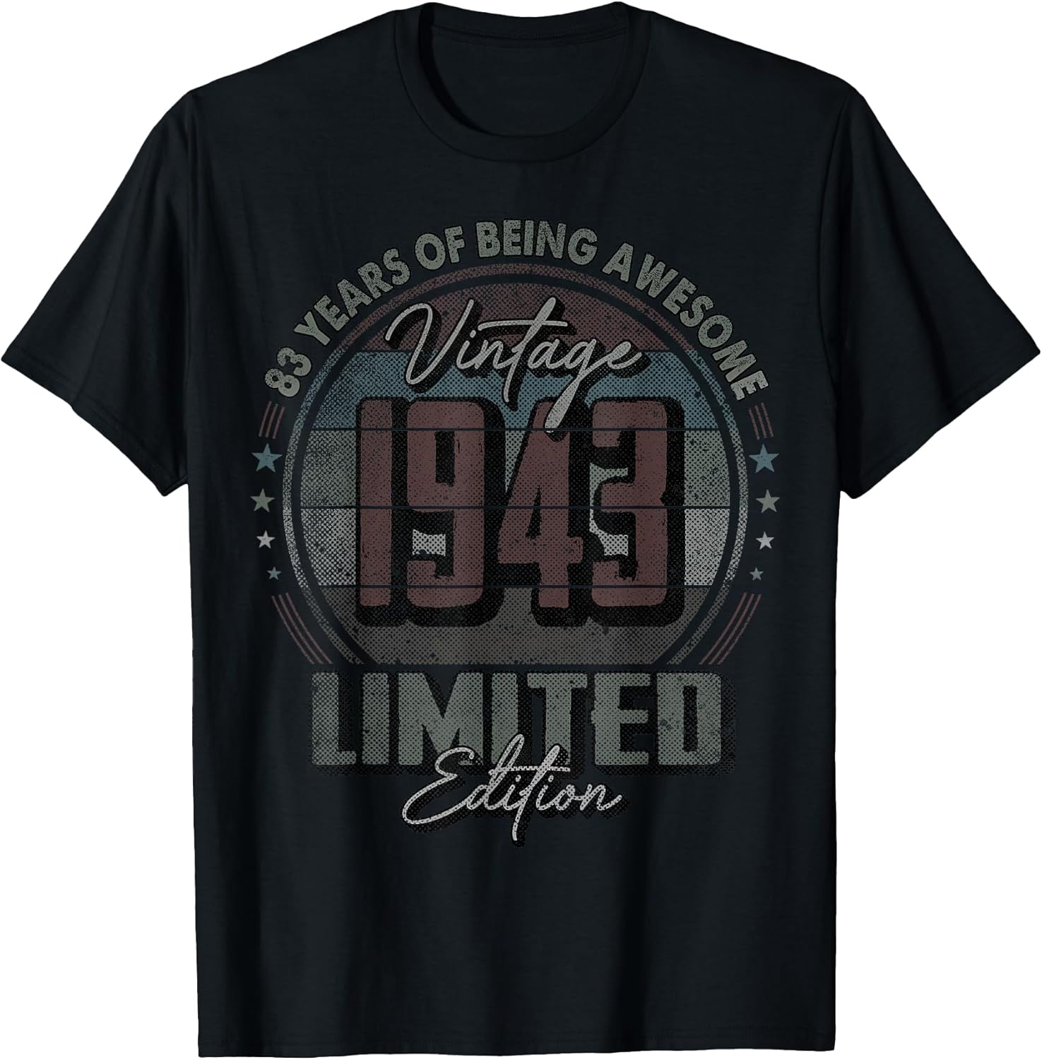 Vintage 1943 Limited Edition Shirt 83 Year Old 83rd Birthday