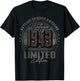 Vintage 1943 Limited Edition Shirt 83 Year Old 83rd Birthday