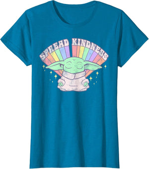 Star Wars The Mandalorian Grogu Spread Kindness Rainbow