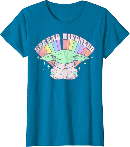 Star Wars The Mandalorian Grogu Spread Kindness Rainbow
