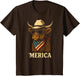 Highland Cow 4th July Merica America USA Cowboy Boys Girls