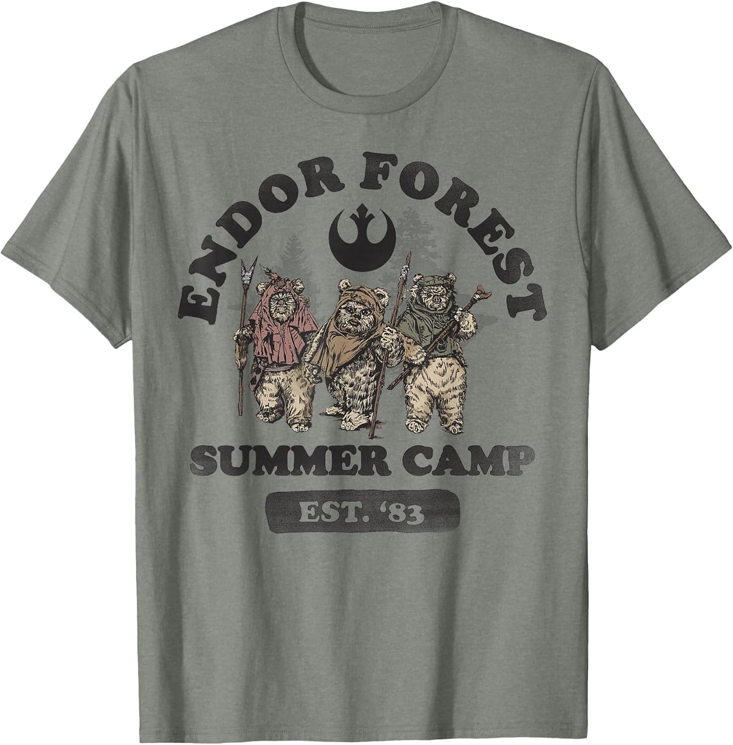 Star Wars Endor Forest Summer Camp Graphic Z1