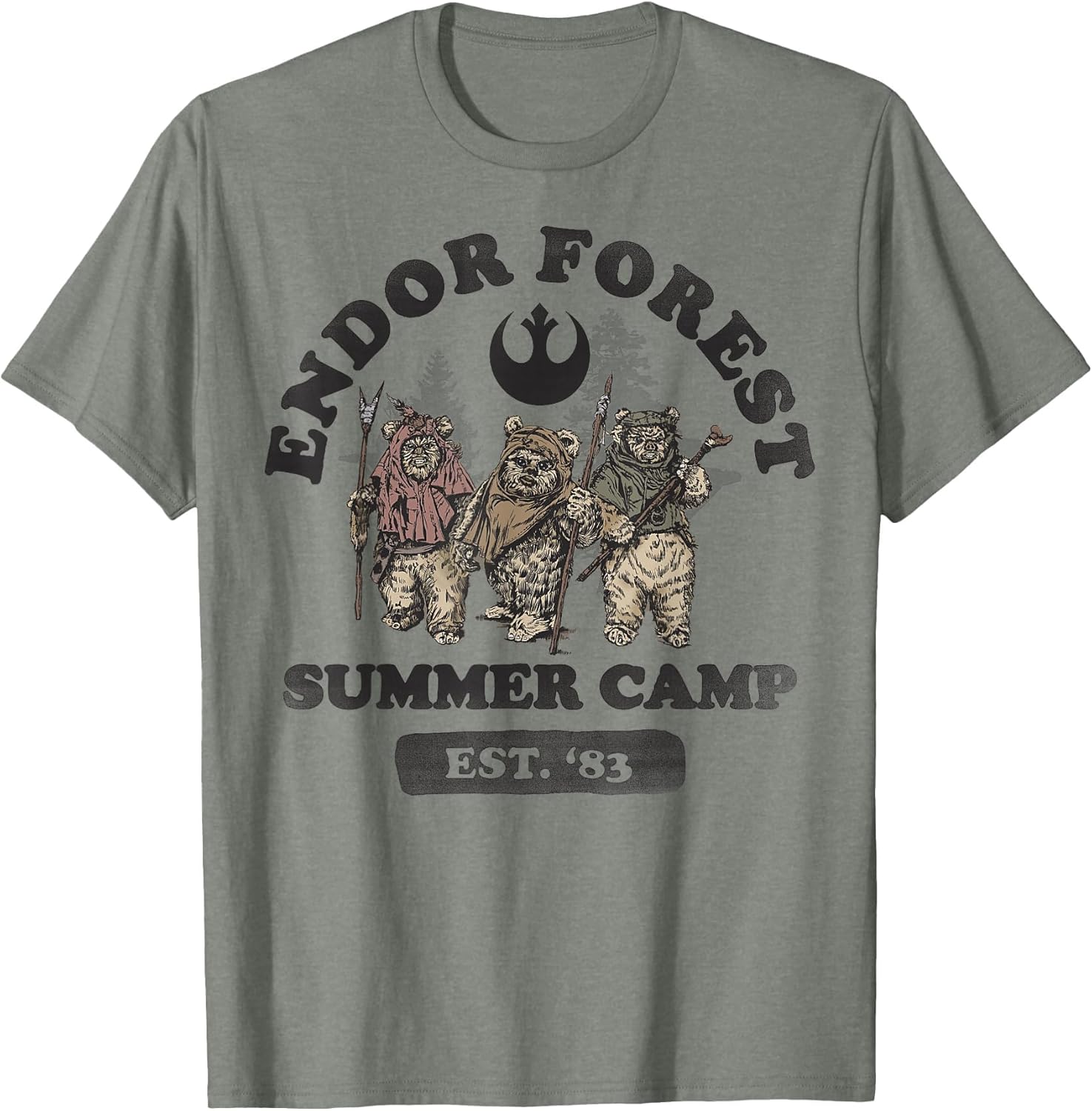 Star Wars Endor Forest Summer Camp Graphic Z1