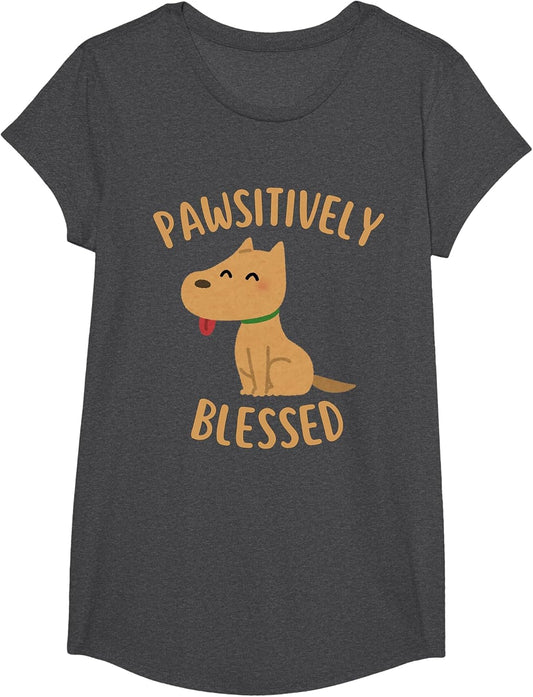 Pawsitively Blessed Cute Dog Christian Tween Girl