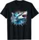 Cool Watercolor Great White Shark Open Jaw