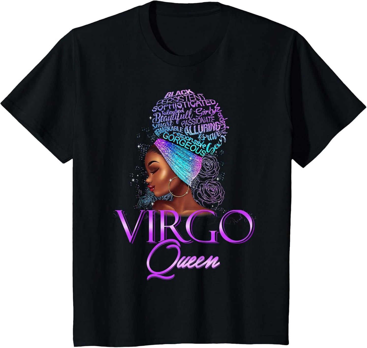 Purple Virgo Queen African American Woman August September