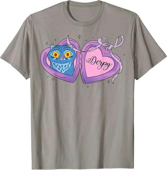 Kpop Demon Hunters Cute Cartoon Derpy Heart Locket and Bow