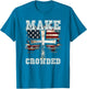 Make Heaven Crowded Cross | American Flag Christian Faith