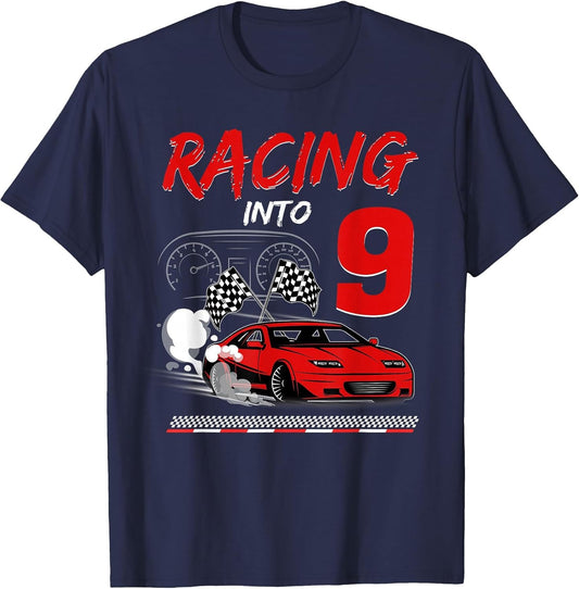 Racing into 9 Year Old Birthday Race Car 9th Boy Party