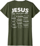 Jesus is King Names of God Hebrew Jesus Christian (On Back)