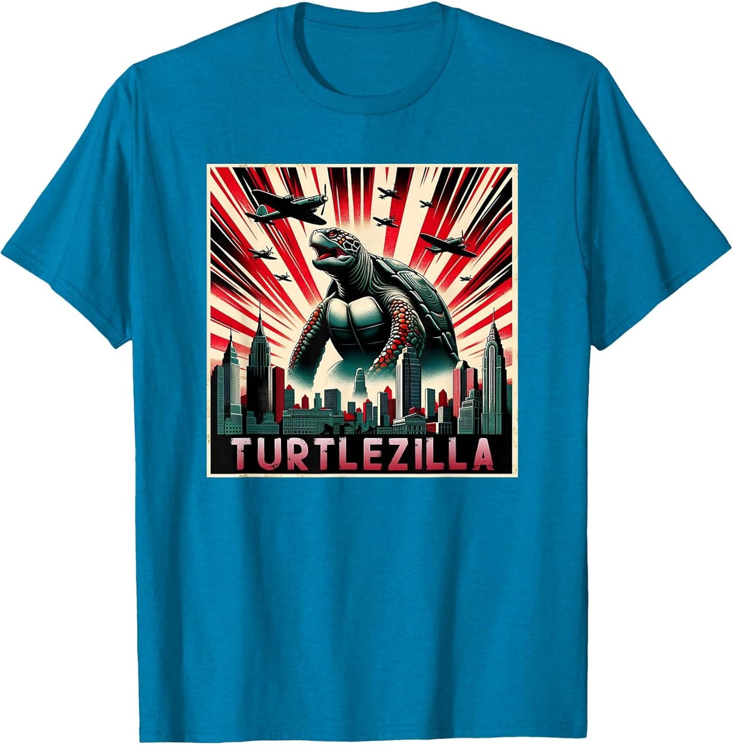 Turtlezilla Turtle Anime Poster Monster