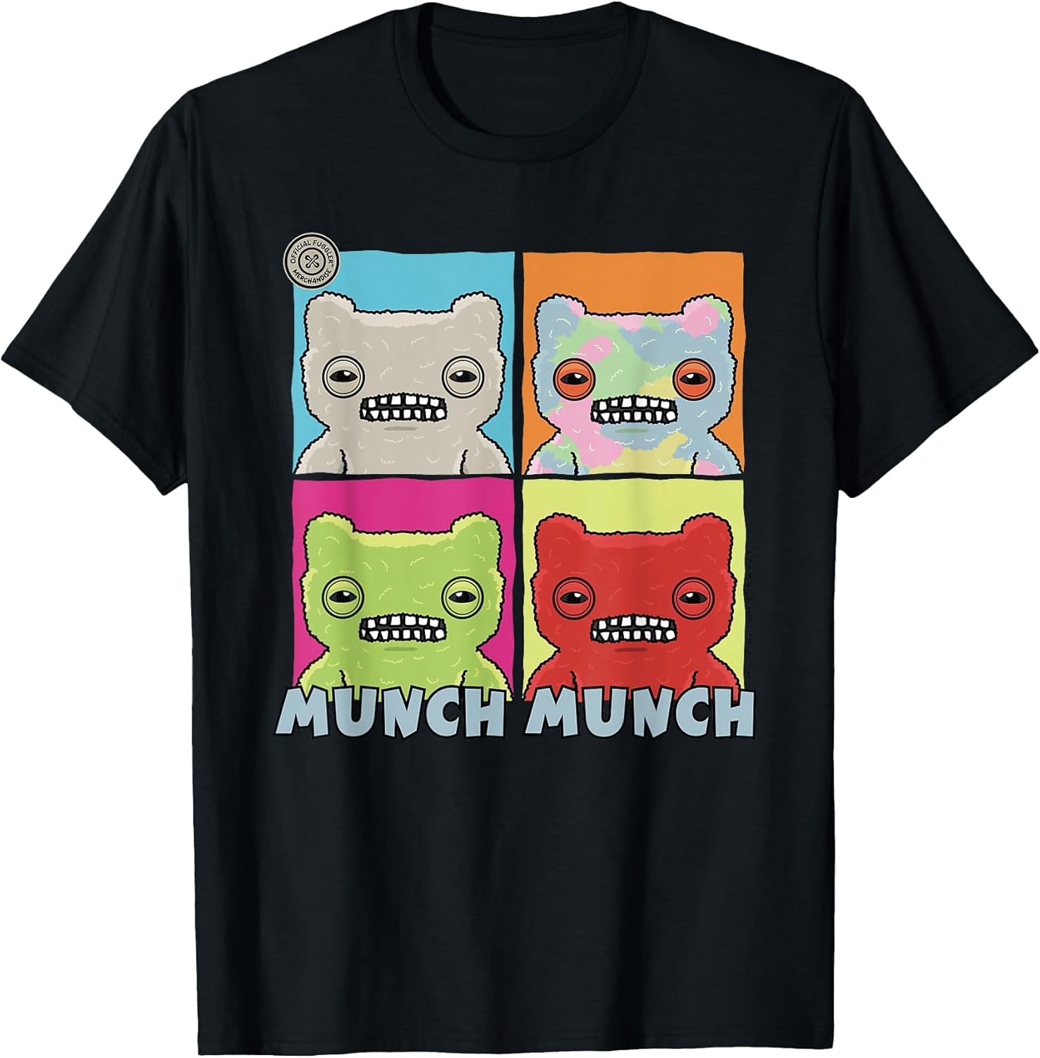 Fuggler Munch Munch Grey Tie Dye Green & Red FuggGlow