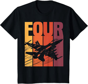 Military Fighter Jet Retro Four Year Old Boys 4th Birthday