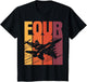 Military Fighter Jet Retro Four Year Old Boys 4th Birthday